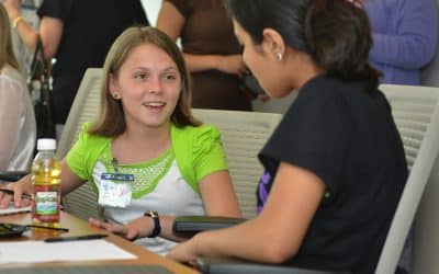 Students attend press conference at Independence Blue Cross Foundation