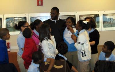 Surprise encounter for reporters