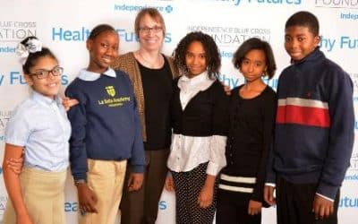 Student journalists report on health conference