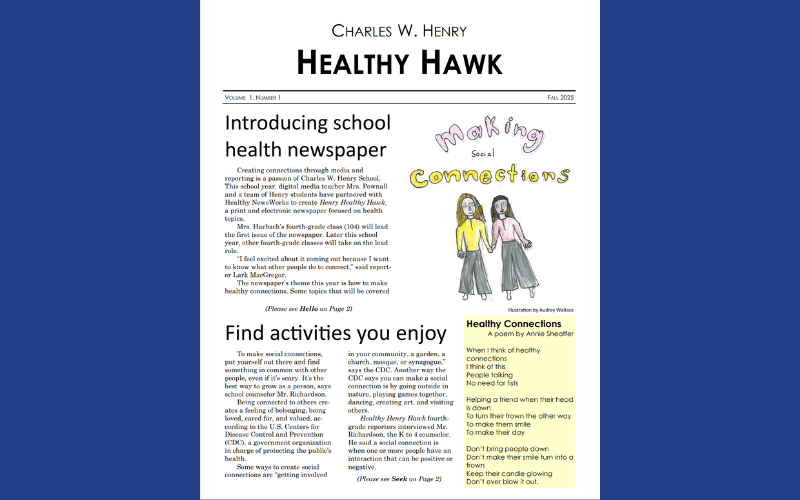 Charles W. Henry reporters publish first newspaper 