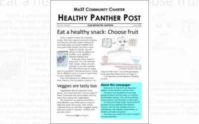 MaST students publish first ‘Healthy Panther Post’ Junior Edition 
